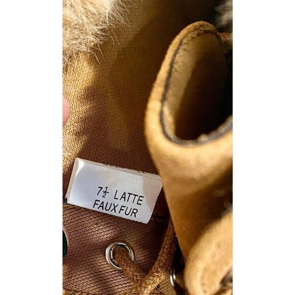 Nicole Miller Faux Fur Cuff Wedge Bootie - Picture 10 of 11